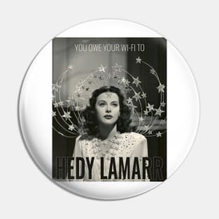 You Owe Your Wi-Fi to Hedy Lamarr Pin