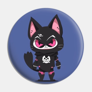 skull neko Pin