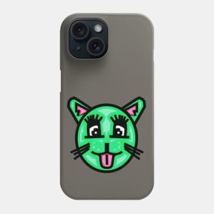 Green Female Kitty - Cat Phone Case