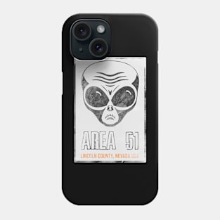 Area 51 distressed stamp Phone Case