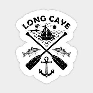 Long Caye Beach, Belize, Boat Paddle Magnet