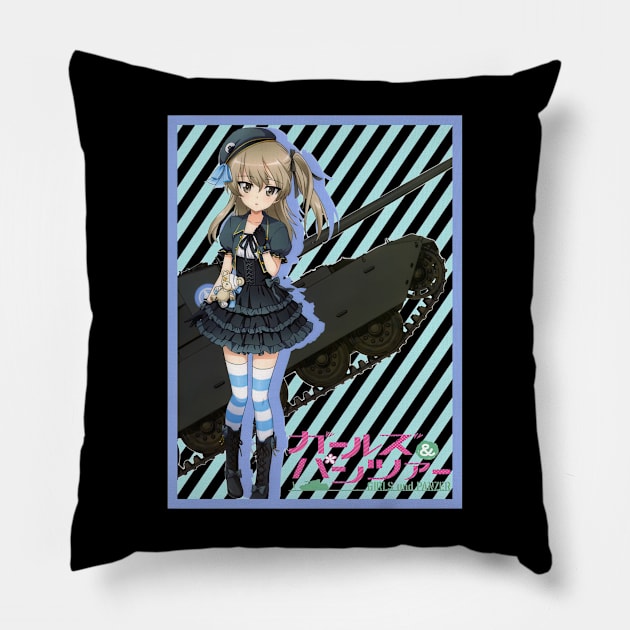 Kawaii Tank Shimada Alice Pillow by ThomaneJohnson