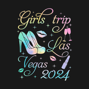 Tie Dye Las Vegas Girls Trip 2024 Vacation Weekend Friends T-Shirt