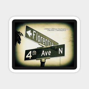 Florentia & 4th Avenue North1 Seattle Washington by Mistah Wilson Photography Magnet