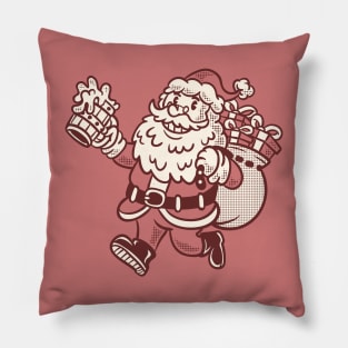 Santa claus take beer Pillow