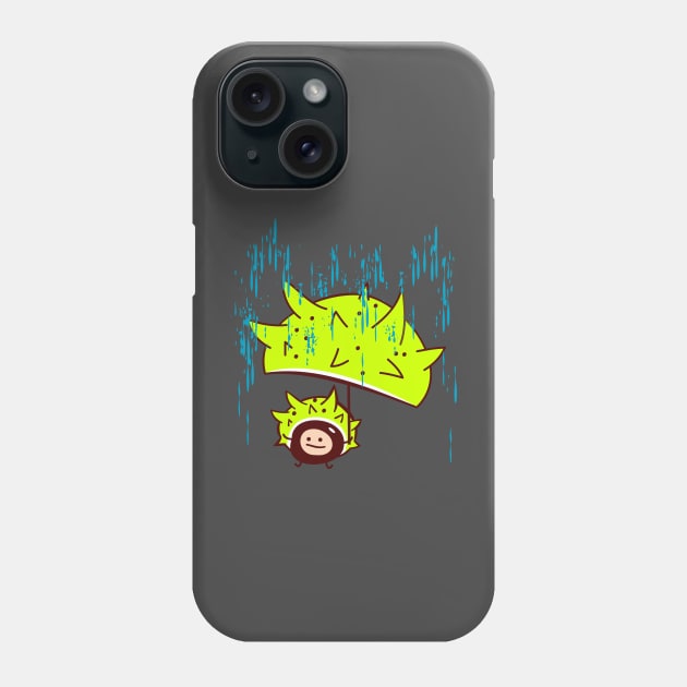 Funny chestnut in the rain Phone Case by spontania