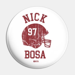 Nick Bosa San Francisco Helmet Font Pin