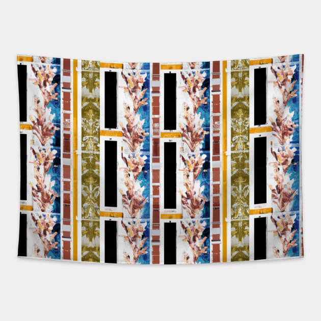 Abstract Architecture Tapestry by Mugs and threads by Paul