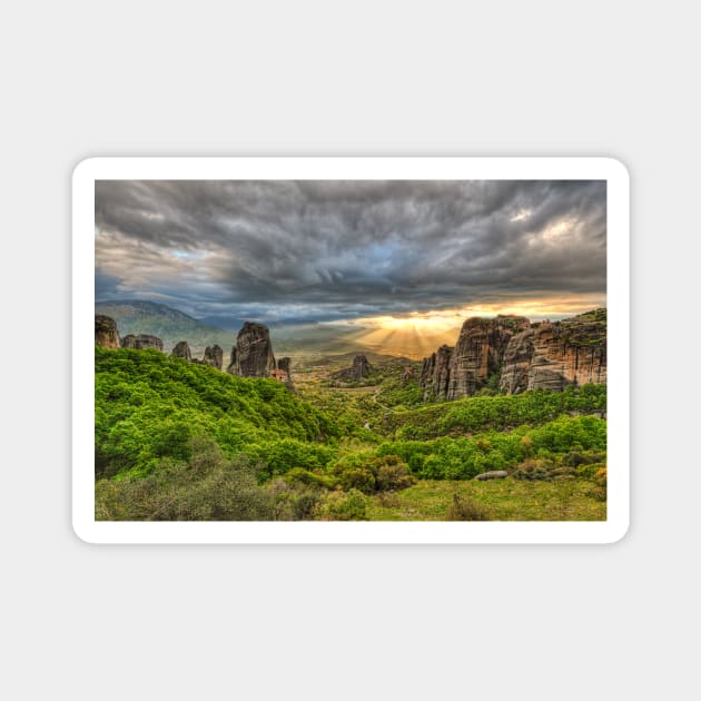 Monasteries on the top of Giant rocks seem miraculous and make Meteora one of the most spectacular places in Greece. Magnet by Constantinos Iliopoulos Photography