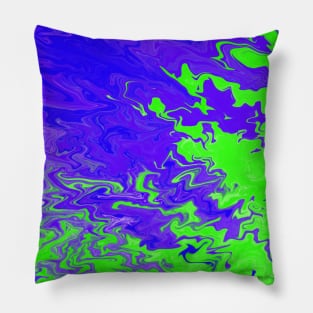 Green and Blue Pillow