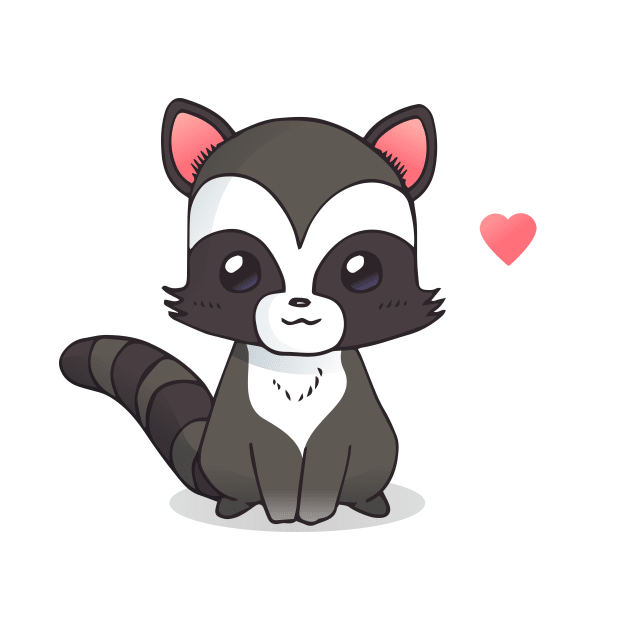 Cute Raccoon by LR_Collections