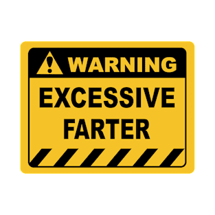 Funny Human Warning Label Excessive Farter T-Shirt