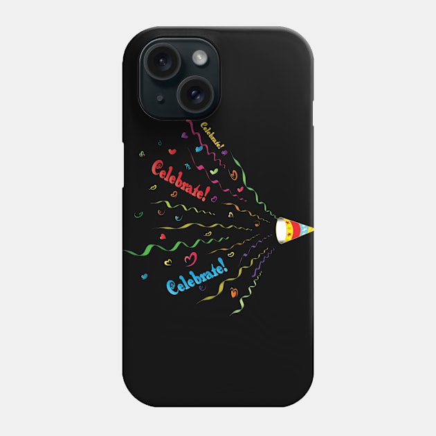 Merry Christmas Celebrate Time Phone Case by holidaystore