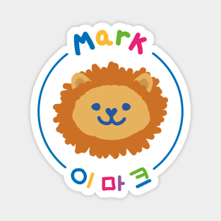 Mark Lee as a cute lion. Magnet