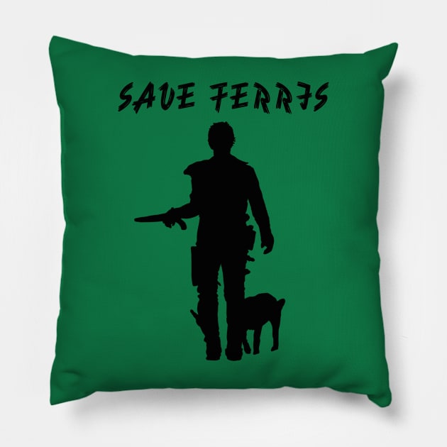 Save Ferris Road Warrior Pillow by joefixit2