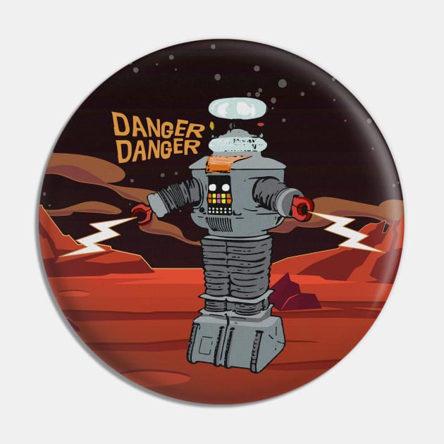 B9 Robot - Lost in Space Pin by DesignCat