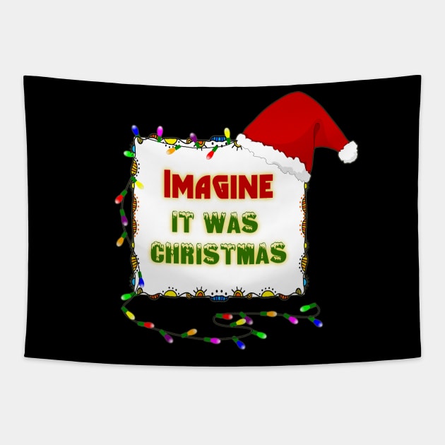Imagine it was Christmas Tapestry by ownedandloved