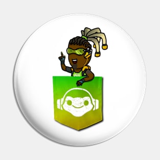 Pocket Lúcio (An Overwatch Design) Pin