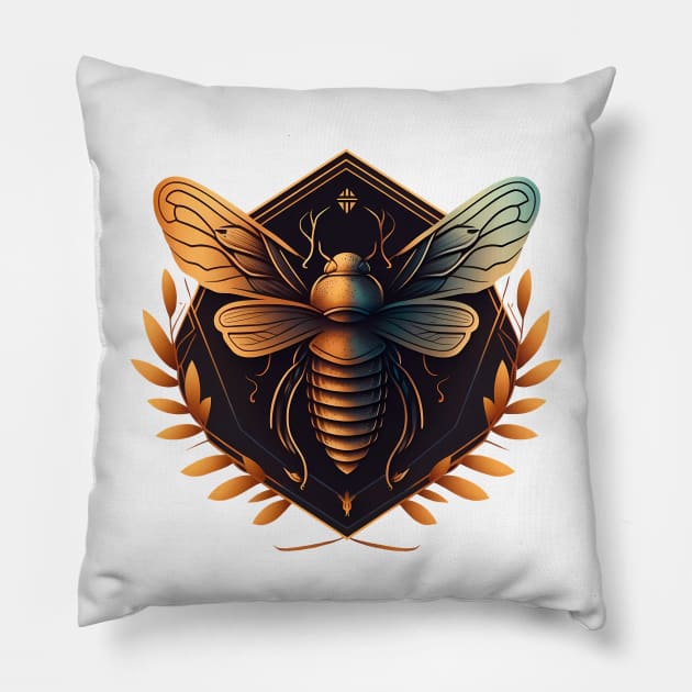 Cicada Pillow by NemfisArt