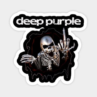 vintage horror deep purple band Magnet