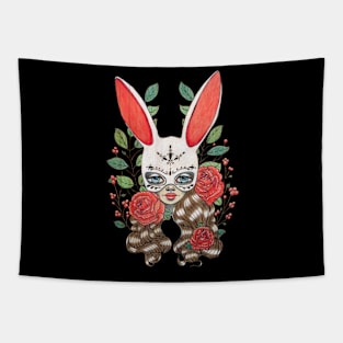 In my garden of rabbits and roses Tapestry