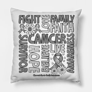 Charcot-Marie-Tooth Awareness - Fight love survivor ribbon Pillow