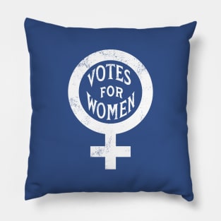 Vintage Inspired Votes for Women Symbol (White) Pillow