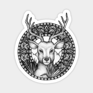 Deer Mandala Magnet