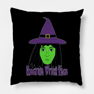 Resting Witch Face - Funny Halloween Pillow