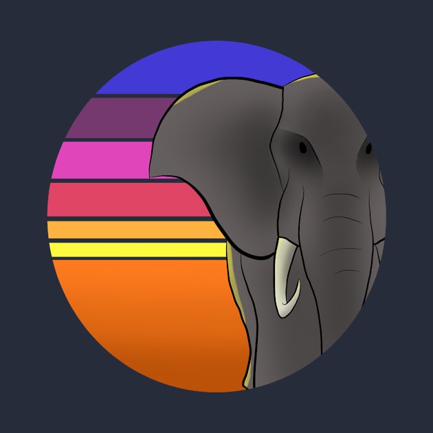 Elephant Sunset by Epyonator