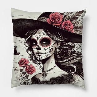 The vintage catrina Pillow