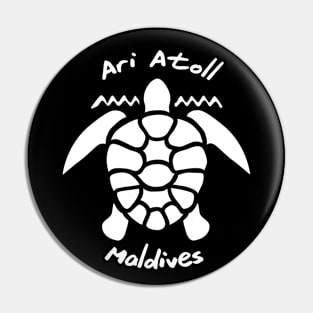 Ari Atoll, Maldives - Swimming with Sea Turtles Pin