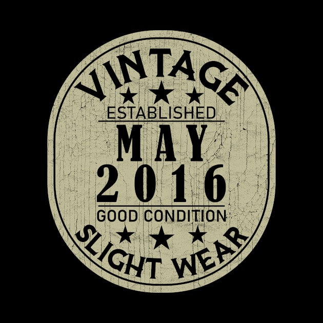 Vintage Established May 2016 - Good Condition Slight Wear by Stacy Peters Art