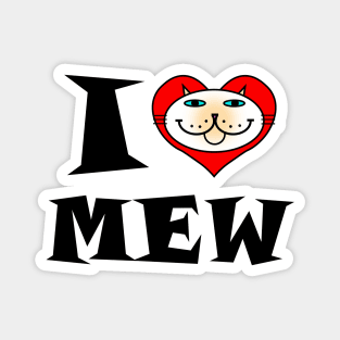 I Heart Cat - Flame Point Siamese Cat Magnet