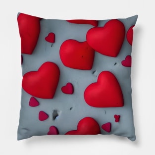 The Clay Hearts Pillow