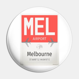 Melbourne MEL airport Pin