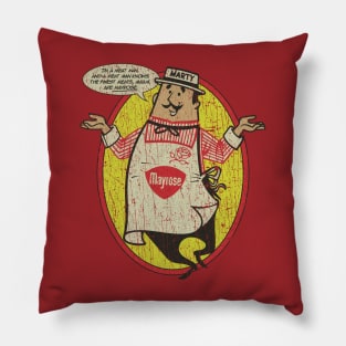 Marty Mayrose The Meat Man 1967 Pillow