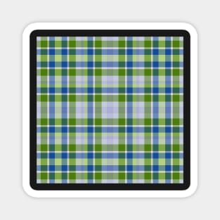 Plaid Green-Blue Magnet