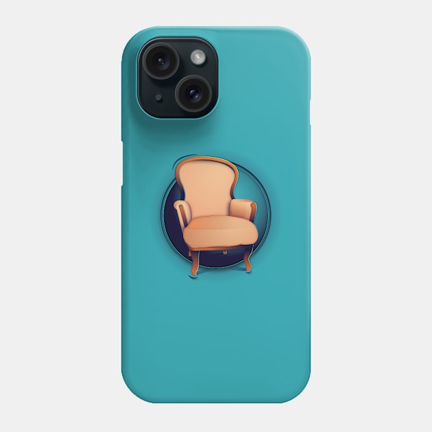 Sofa and Circle Phone Case by euiarts