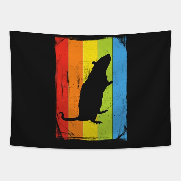 Rainbow Rat Tapestry by fizzyllama