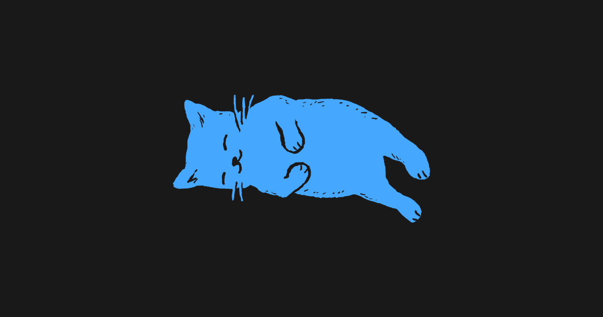 Blue Cat Sleeping Sleeping Cat T Shirt TeePublic