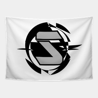 Futuristic Modern Letter S Tapestry