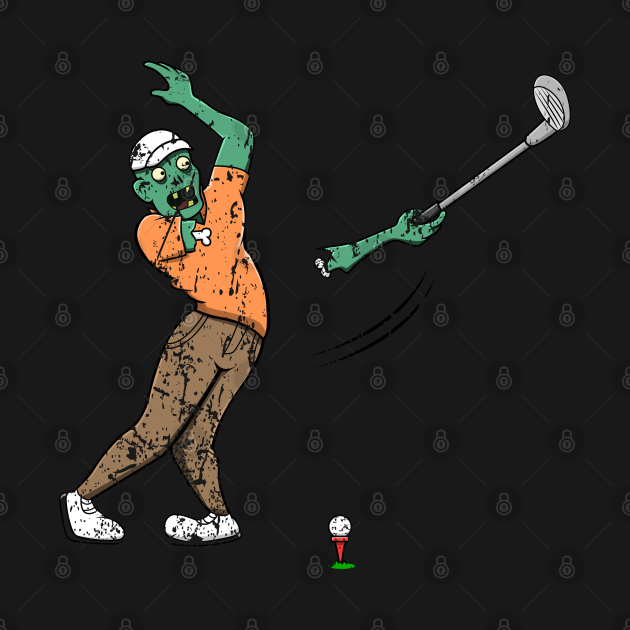 Zombie Golf Player Golfing Halloween Horror Scary Creepy Zombie Golf Débardeur Teepublic Fr 