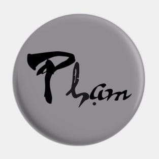 Pham Viet Last Name Calligraphy Art Pin