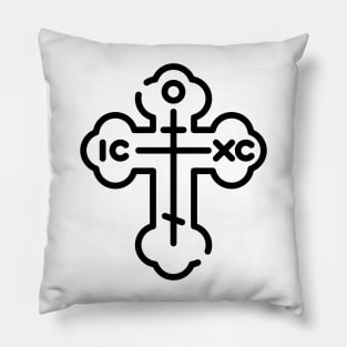 Eastern Orthodox Cross ICXC Pillow