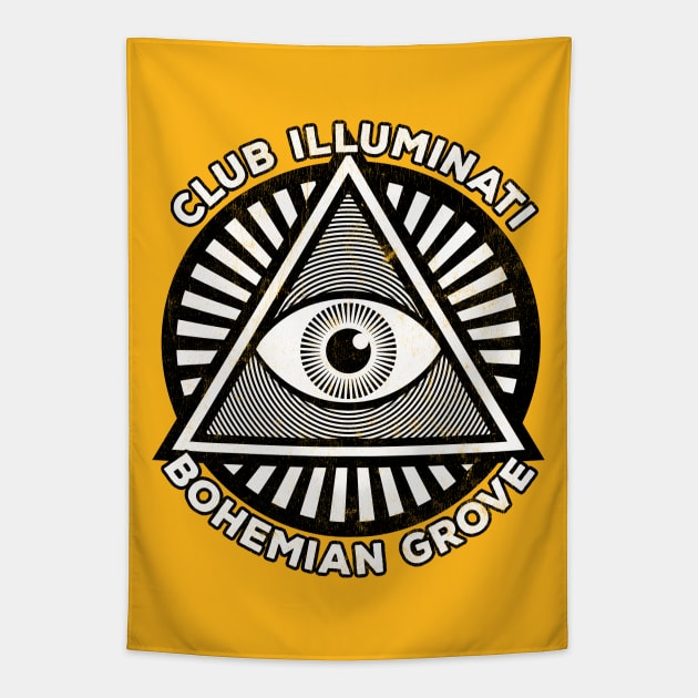 All-Seeing Eye / Illuminati / Bohemian Grove Tapestry by DankFutura