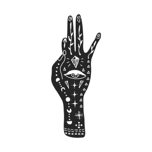 ILLUMINATI UFO HAND WITH DIAMONDS T-Shirt