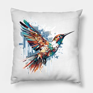 Hummingbird Bird Animal Freedom World Wildlife Wonder Abstract Pillow