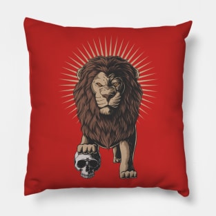 Lion body skull Pillow