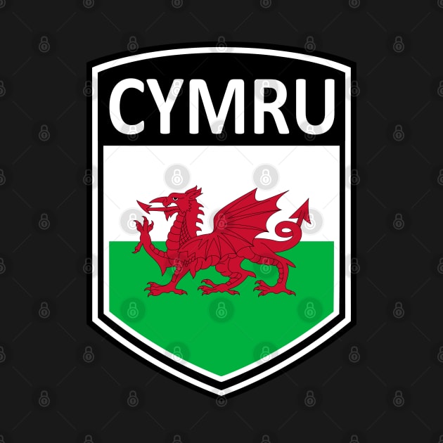 Flag Shield - Cymru by Taylor'd Designs